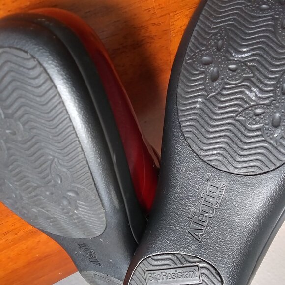 Alegria Keli Work Slip-On by PG LIte sz EU 41  (US 10.5-11) Ruby Red - Picture 14 of 14